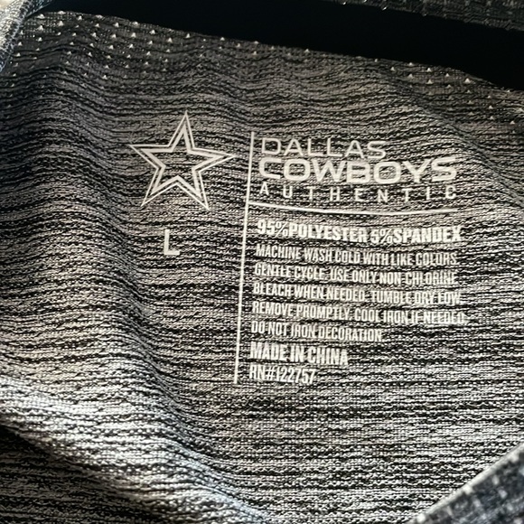 Two Moisture Wicking Lightweight Dallas Cowboys T-Shirts - Picture 3 of 6